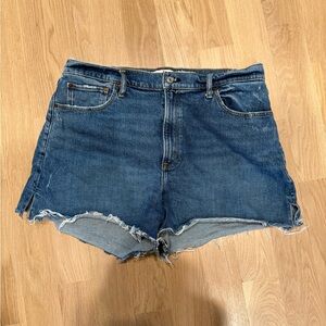 Abercrombie Curve Love High Rise Mom Denim Short